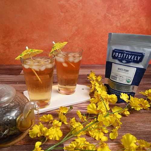 Image of Organic Positively Tea Company, White Peony White Tea, Loose Leaf, 16 Ounce