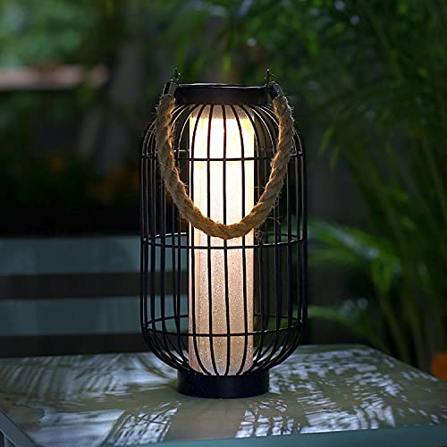 Pearlstar Large Solar Powered Lantern Outdoor