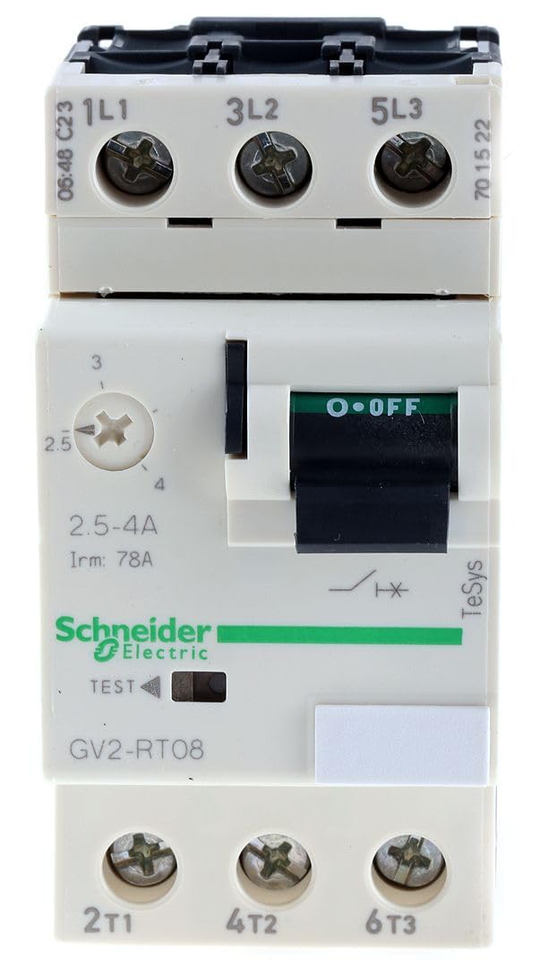 TeSys Deca Motor Switch 3P 1.6kW 2.5-4A GV2RT08