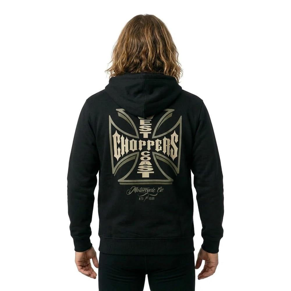 West Coast Choppers Gangscript Full Zip Sweatshirt L