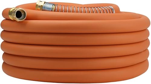 Miniatura 26 de Manguera de jardín WiseFlow de 90 pies x 5/8", manguera de goma resistente, manguera de agua con cinco capas de trenzado, accesorios macho hembra,