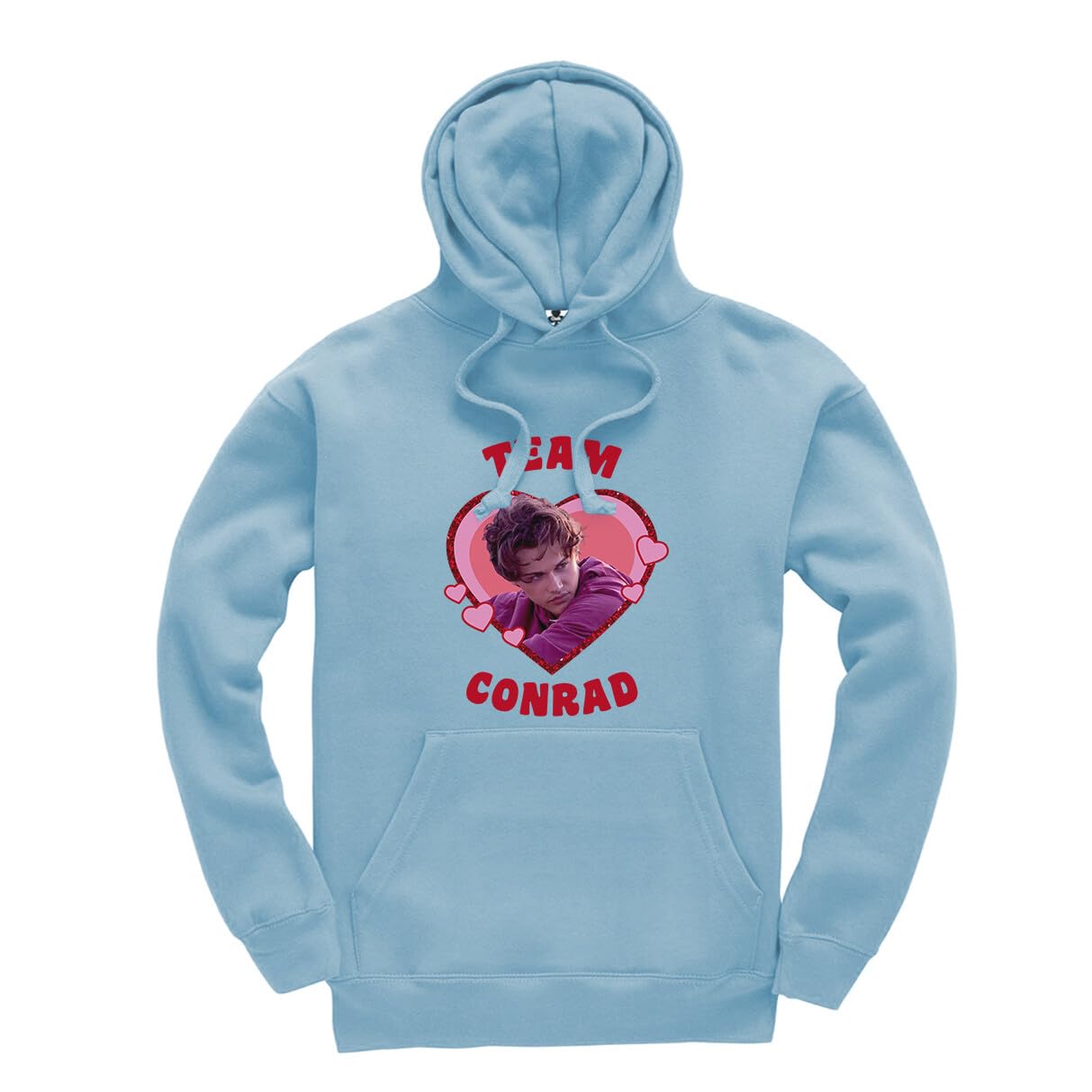 New Spirit Original Team Conrad Jumper Unisex Funny Adults Hoodie Jumper Sky Blue