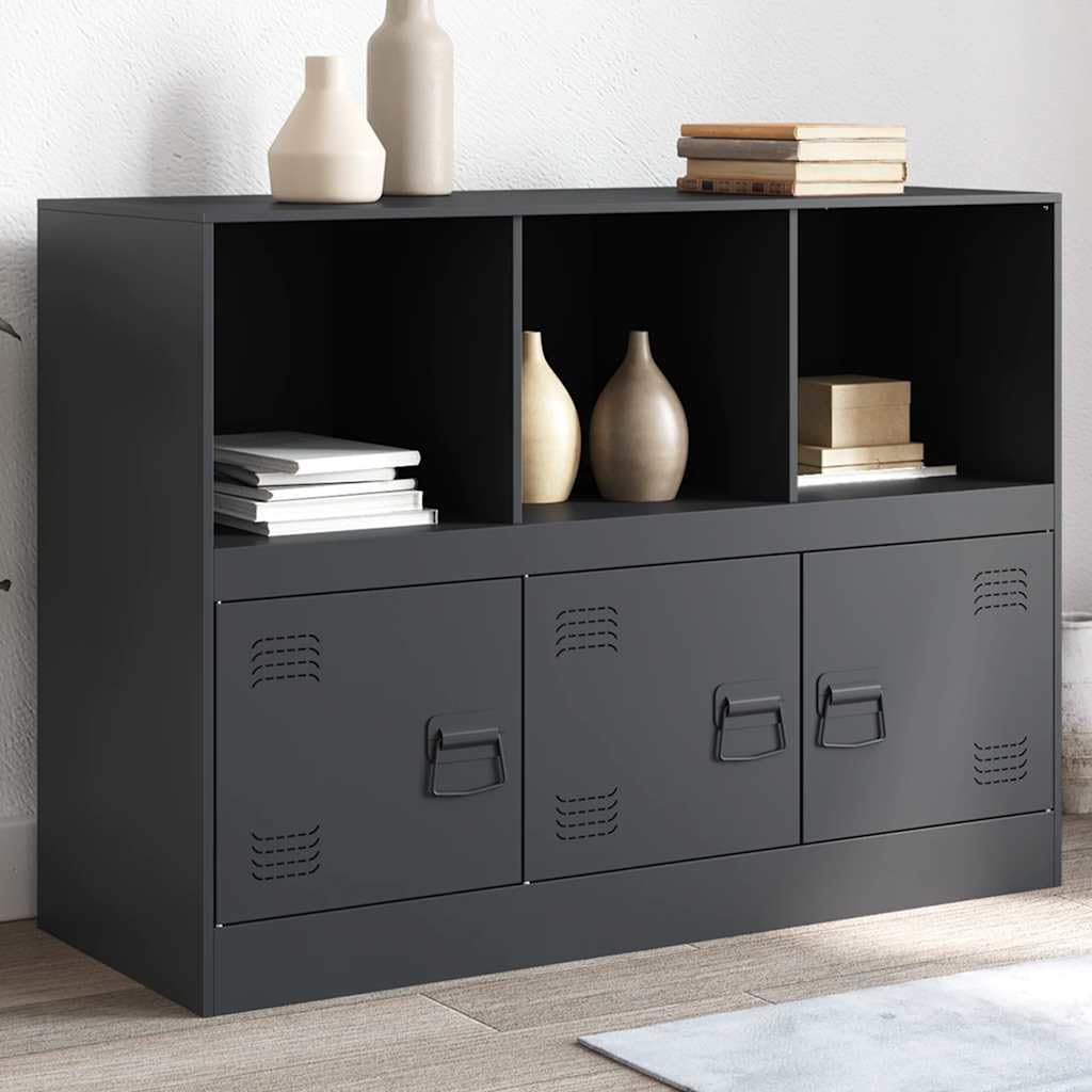 vidaXL Credenza Antracite 99x39x73 cm in Acciaio