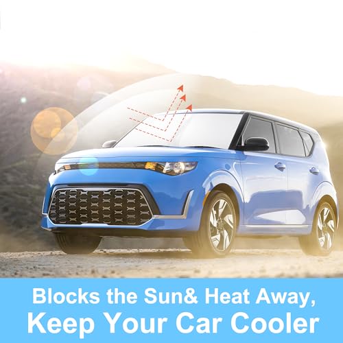 Image of Windshield Sun Shade Sunshade for 2020-2024 2025 2026 Kia Soul