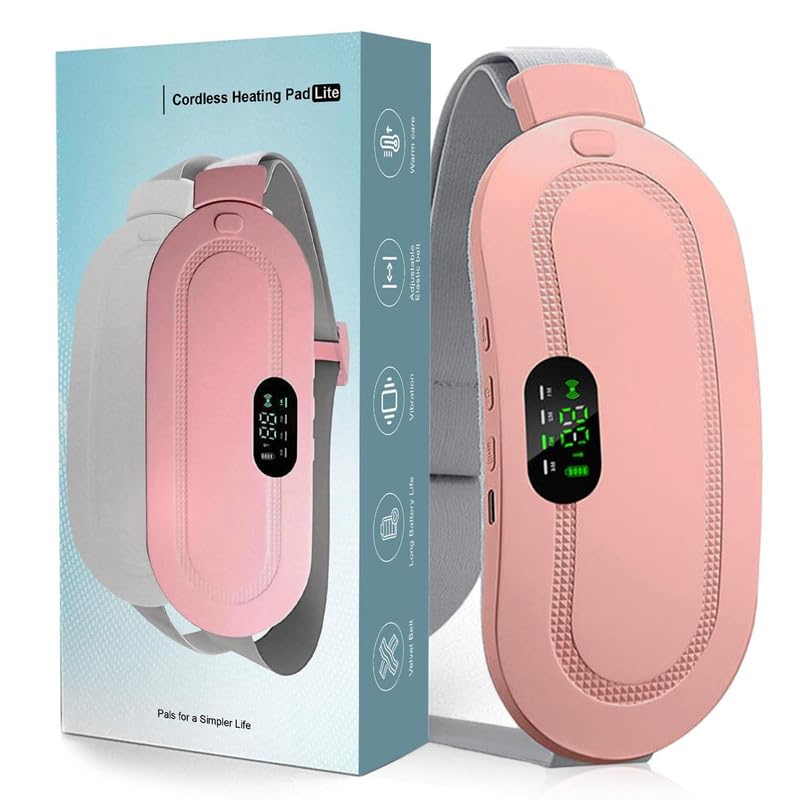 Menstrual Heating Pad for Back Pain with 3 Heat Levels Portable Cordless Heating Pad