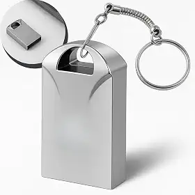 Mini Pen Drive Mini Chaveiro de Metal Rápido Ideal Para Armazenar Arquivos Fotos Musicas e Videos Metálico 64gb Resistente Ultra Rápido Cor Linha Premium (64, GB)