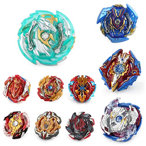 ANYOTA Bey Battling Top 10 Pieces Battle Burst Game Gyros Evolution Metal Fusion Spinning Tops Birthday Gift Toys for Boys Kids Children