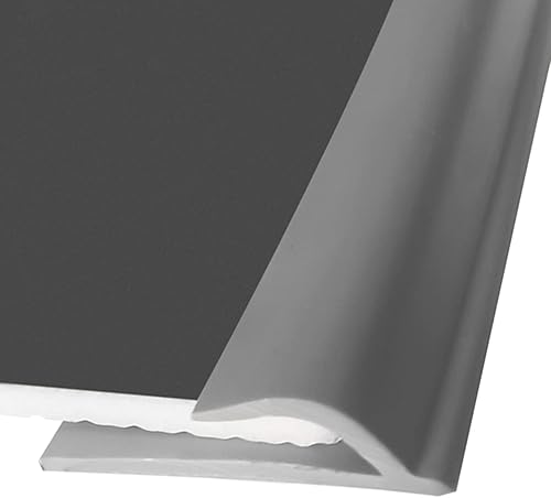 Miniatura 7 de Tira de borde de alfombra, protector de borde de alfombra, tira de transición de piso suave, tira de umbral de goma, reductor de puerta de 1.4 in de