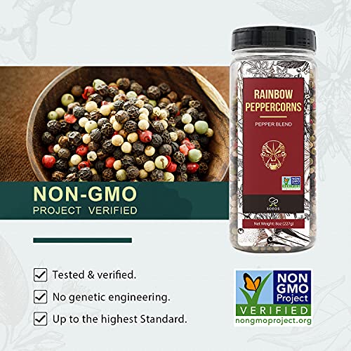 Soeos AT02272-244 Rainbow Peppercorns, 8Oz thumb #3