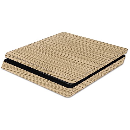 MightySkins Skin Compatible with Sony Playstation 4 Slim PS4 wrap Cover Sticker Skins Light Zebra Wood