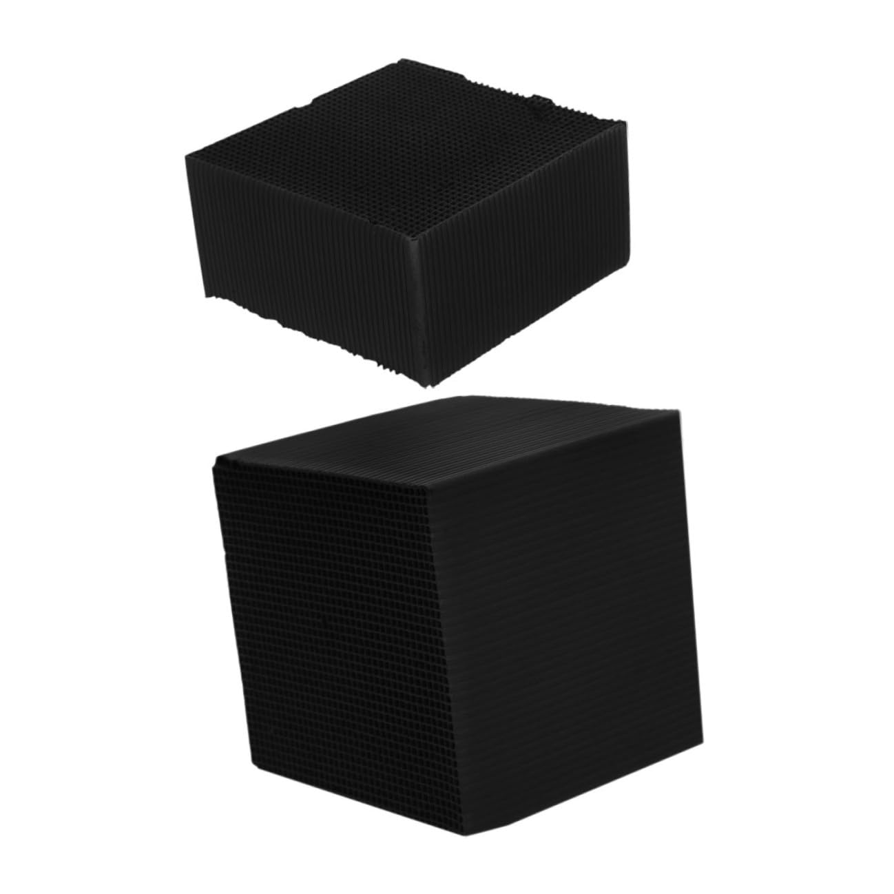 Lot de 2 cubes filtrants à eau en charbon actif pour abreuvoir pour chevaux et aquariums - Réduction des odeurs - Durable - Installation facile - Cube de nettoyage pour animaux de ferme
