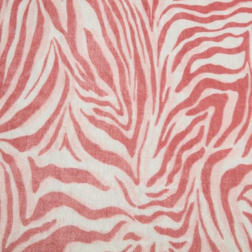 Image of Betsey Johnson - Oversized Plush Throw Blanket, 50 inch x 70 inch, Soft Throw Blanket for Couch or Bed, Cozy Bedding for Year Round (Wild Zebra Pink)