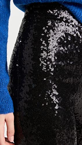 Commando Sequin Flared Legging - Slg37 (Black, Large) #TOP5