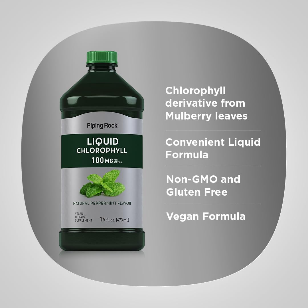 Piping Rock Liquid Chlorophyll | 100mg | 16 fl oz — Amazon image 4