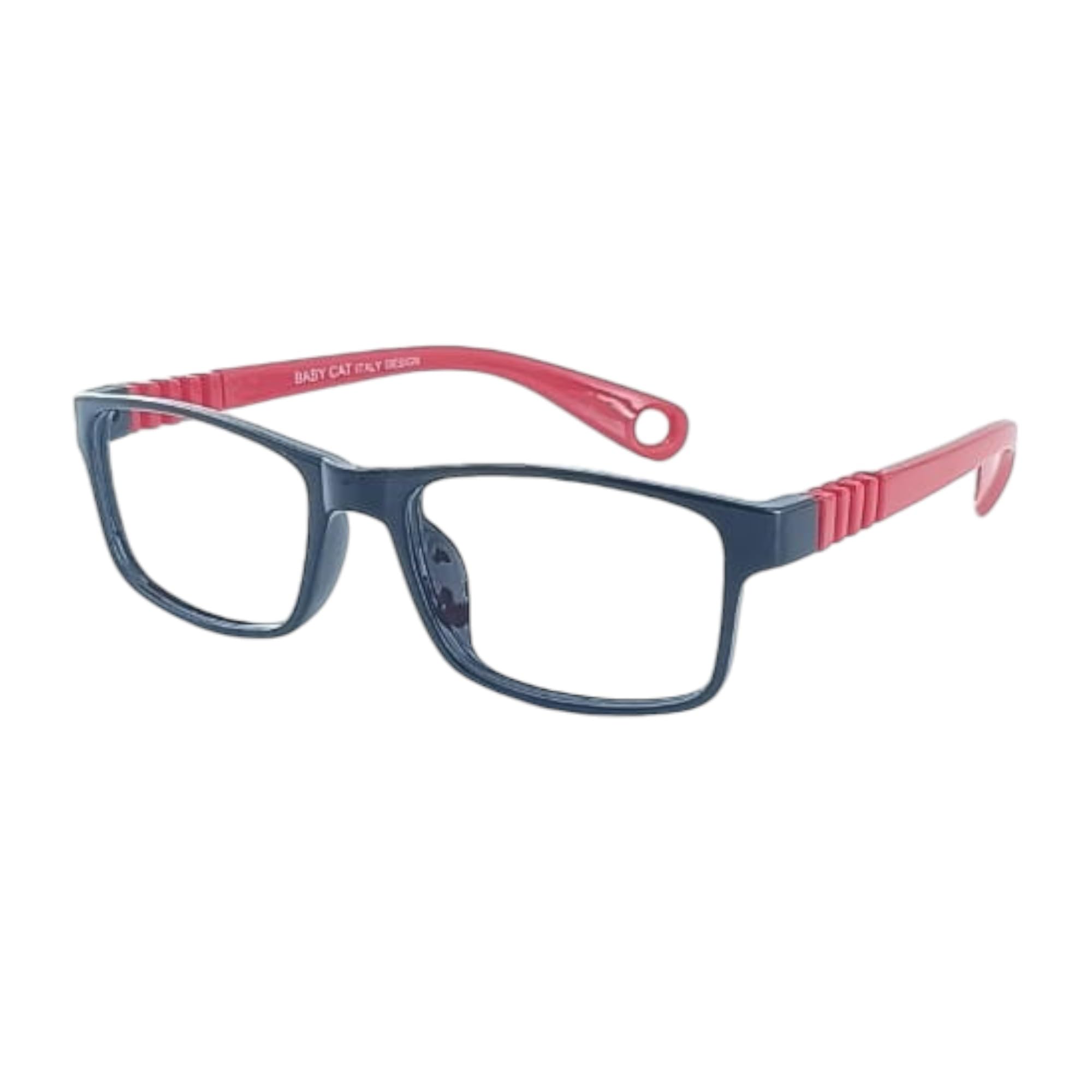 Redex Stylish Full Rim Rectangle Shape Flexible & Unbreakable Eyeglasses for Kids (Black) - Image 5 thumbnail