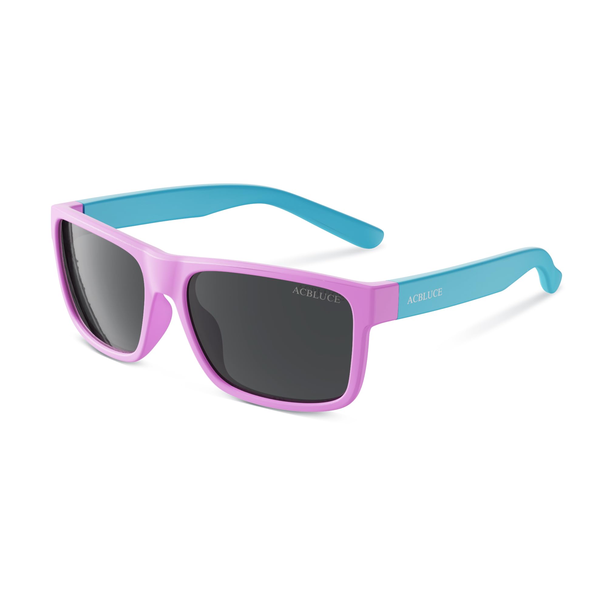 ACBLUCE Kids Polarized Sunglasses Sport TPEE Unbreakable Frame with Adjustable Strap for Boys Girls Age 5-13
