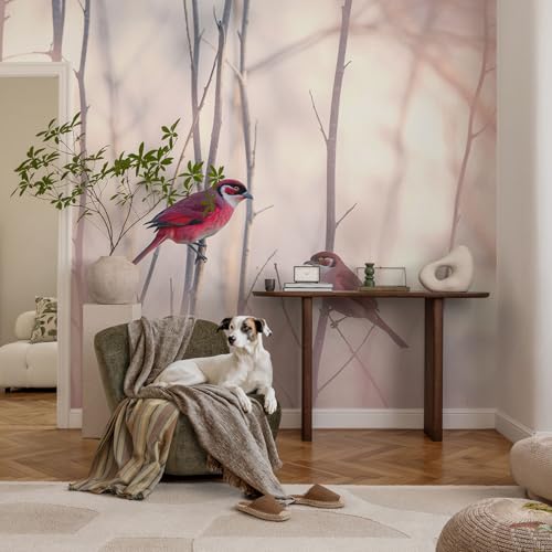 Murales de pared para salón autoadhesivos con diseño de pájaros 3