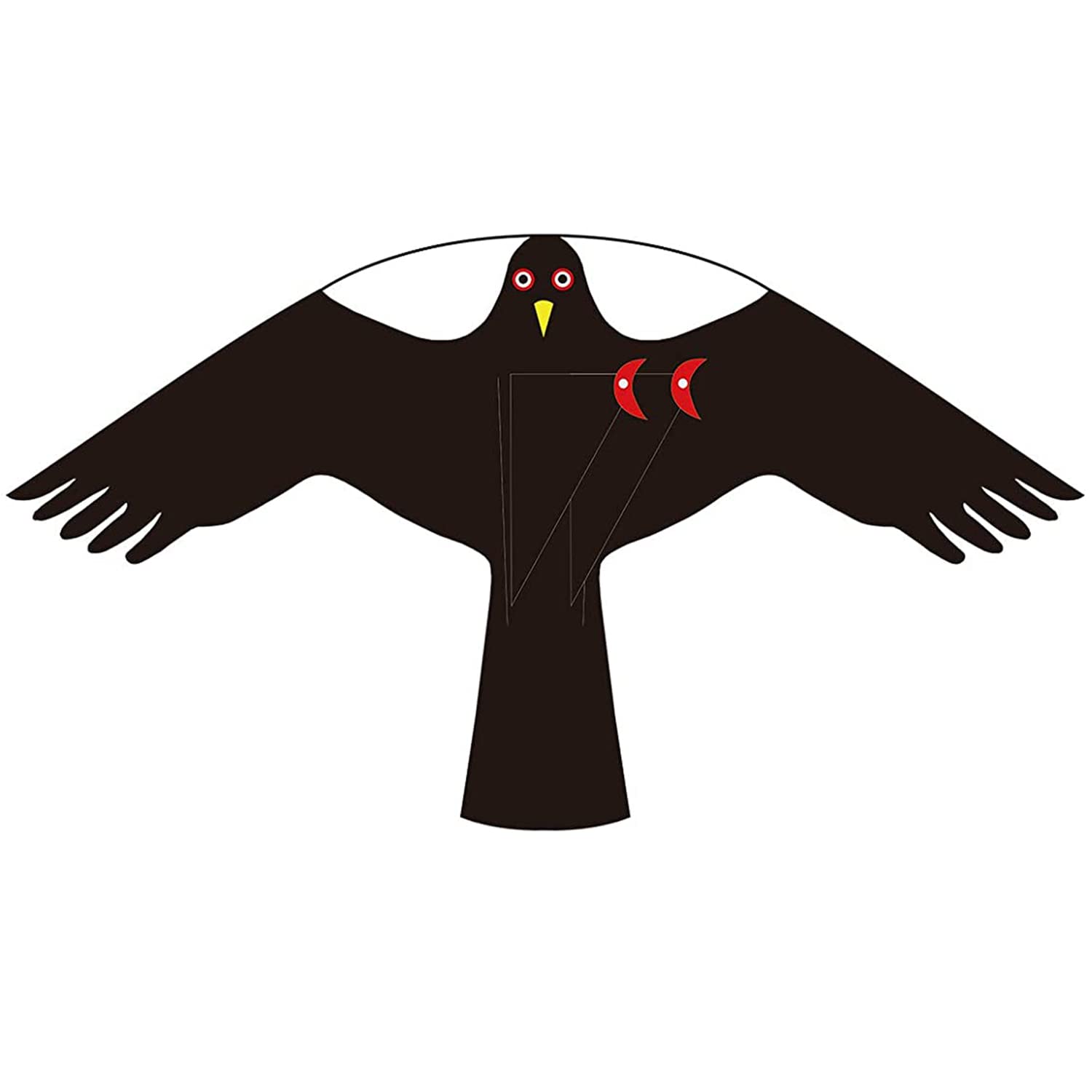 Laptony Bird Scarer Flying Kite Crops Farm Protector Bird Hawk Flying Kite (KITE ONLY)