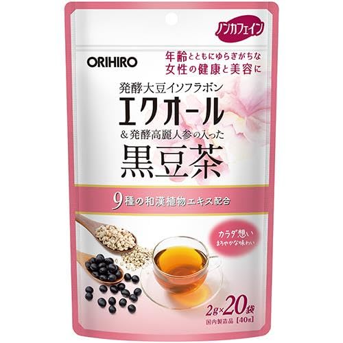 Amazon.co.jp: オリヒロ エクオール高麗人参入り黒豆茶 20袋 : 食品