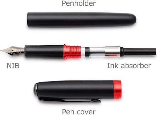 Miniatura 10 de JINHAO 75 HongYun - Pluma estilográfica (negro mate, punta fina)