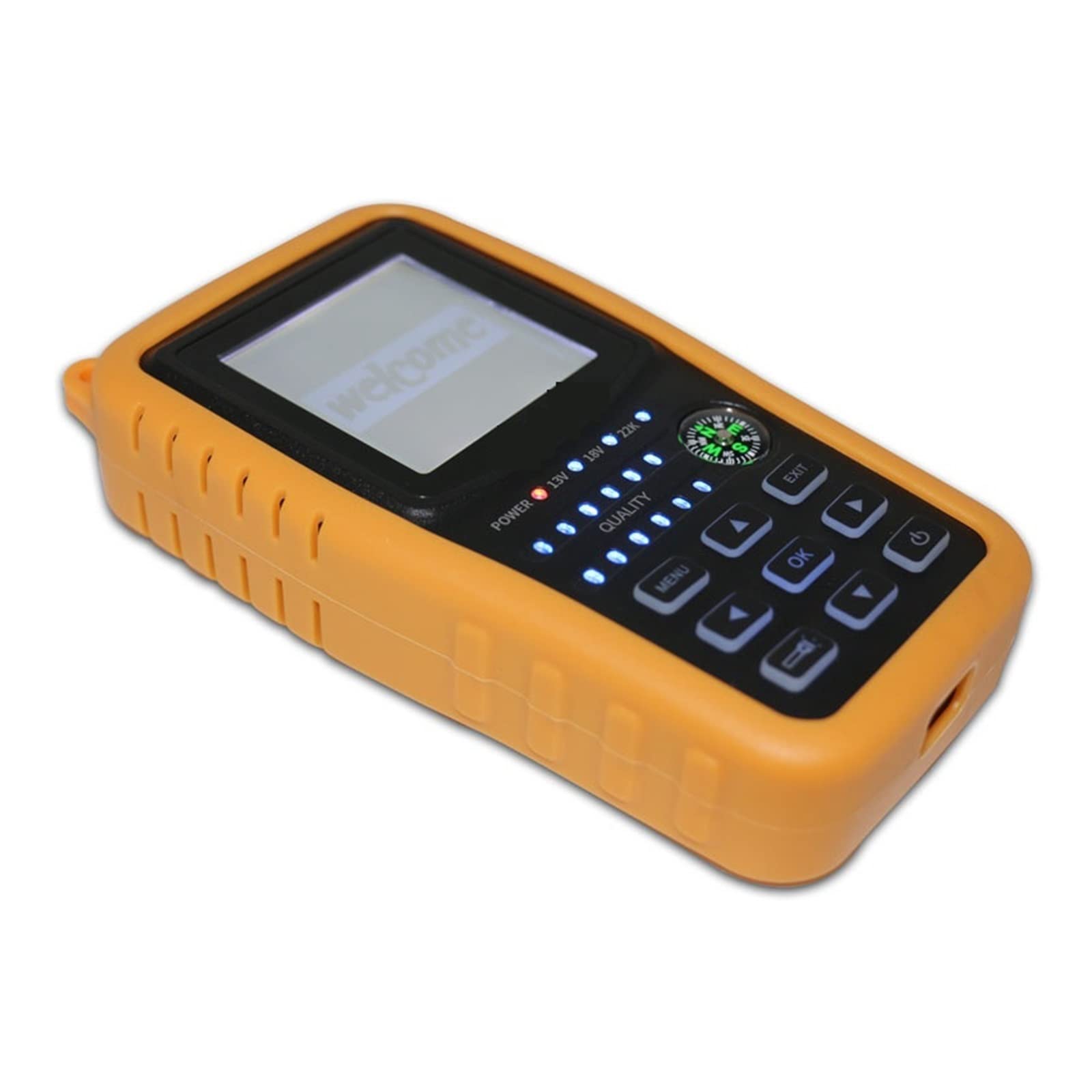 EDEDE Buscador de señal satelital, SH-31HD DVB-S2 S2X T2 HD Digital Combo Buscador de satélite y medidor Satfinder Buscador de señal satelital para configurar Antena parabólica(SH-200HD S S2 S2X)