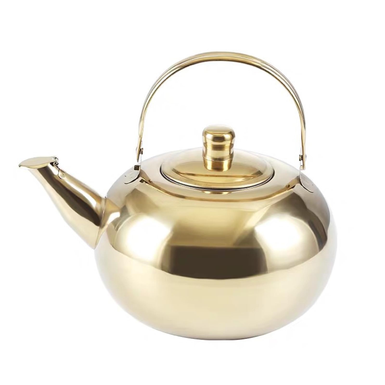 NEWFT Coffee Teas Pots Water Kettles Stainsless Steel Teapots with Infuser Short Spouts Coffee Kettles for Kitchen