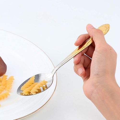 Miniatura 439 de Juego de 12 cucharas de café, mini cucharas de café, cucharas de espresso de acero inoxidable, cucharas pequeñas para postre, té, aperitivo, 4.6