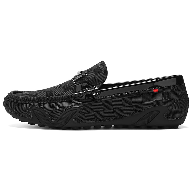 ZRO Men's Genuine Leather Penny Loafers - Slip On Driving Shoes for Business Casual & Daily Wear | Breathable & Comfortable