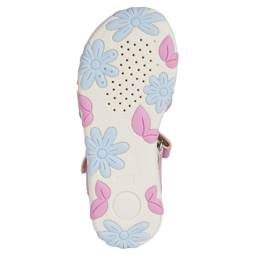 Geox J Sandal Haiti Girl, Sandalias con Punta Abierta Niñas
