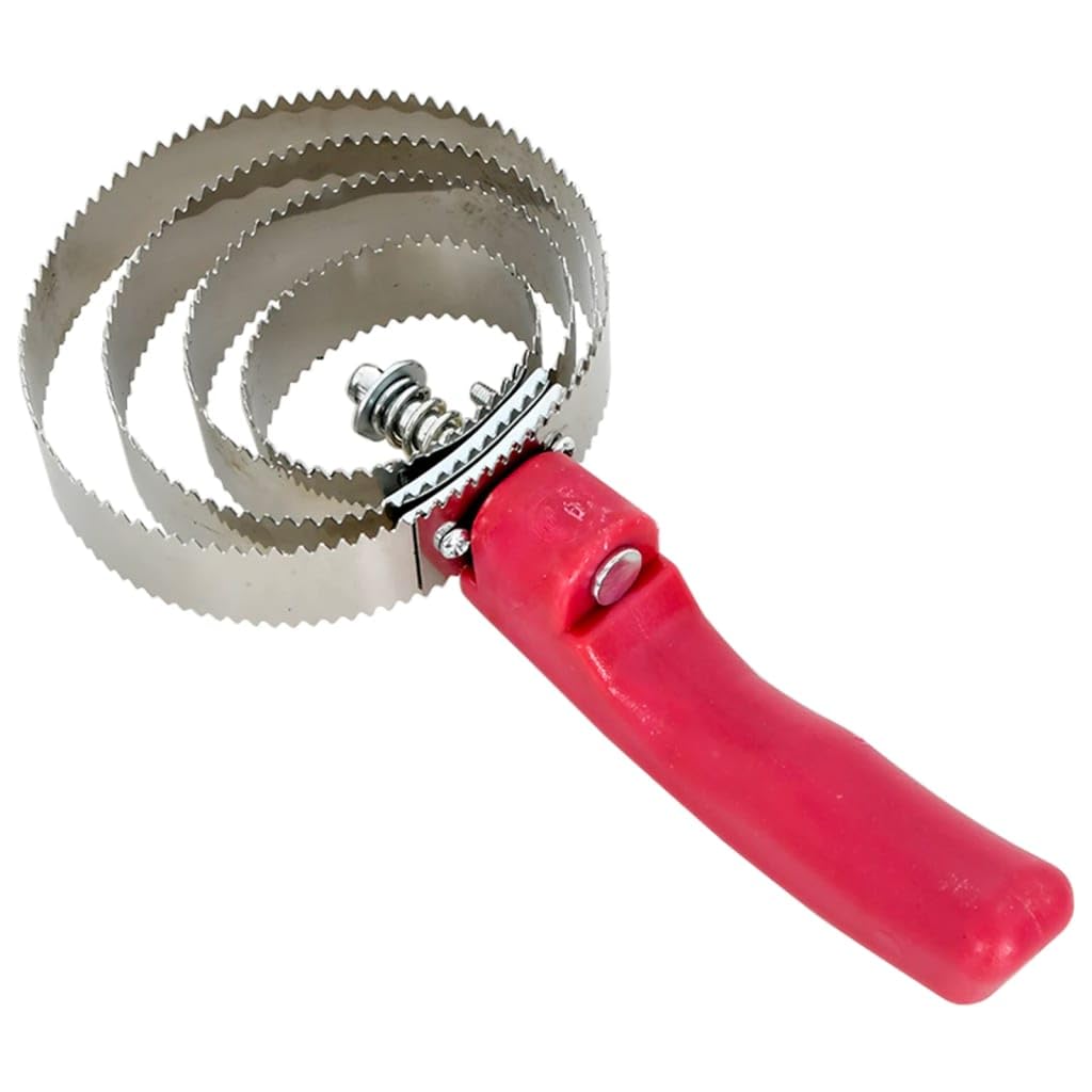 Striegel für Pferde aus Edelstahl mit 4 Ringen, Wendbar und Doppelseitig, PP-Griff für Fellpflege, Schmutzentfernung und Massage beim Fellwechsel im Stall und Reiterhof