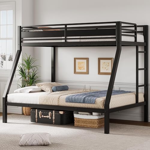Einhomn Metal Bunk Bed Twin Over Full Size, Heavy Duty...