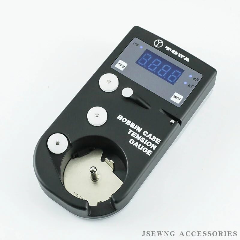 Blooy - DTM-A1 TOWA Digital Tension Gauge Guide Device Sewing Accessories For "L" Type Bobbin Case Made In Japan (DTM-A1+TM-501) (Black) - Image 4