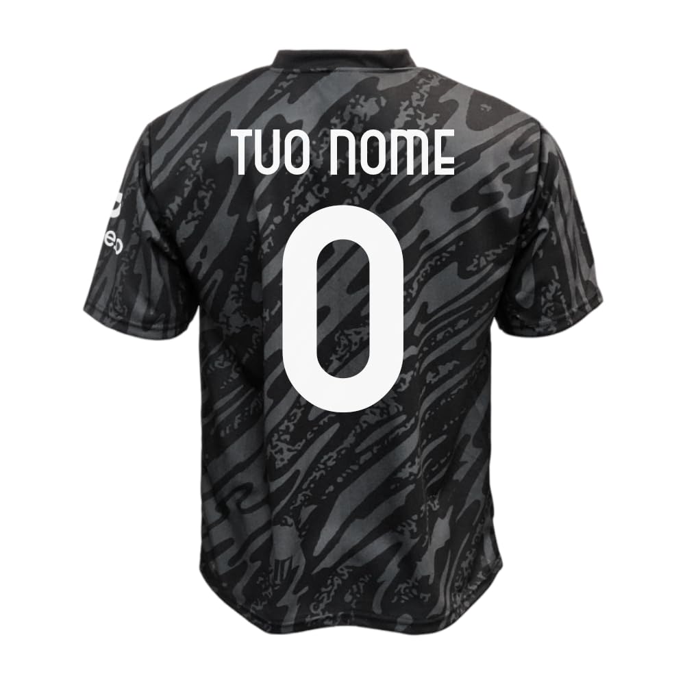 Inter Replica Maglia Portiere Kit 24-25 Replica Ufficiale Maglia Inter Portiere 2024 2025 Personalizzabile, Nero, Grigio, Bambino Ragazzo Adulto Unisex - Adulto