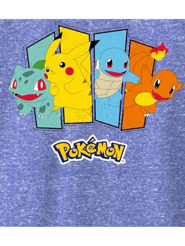 Pokemon Boys' Classic Starter Group Long Sleeve Raglan T-Shirt2
