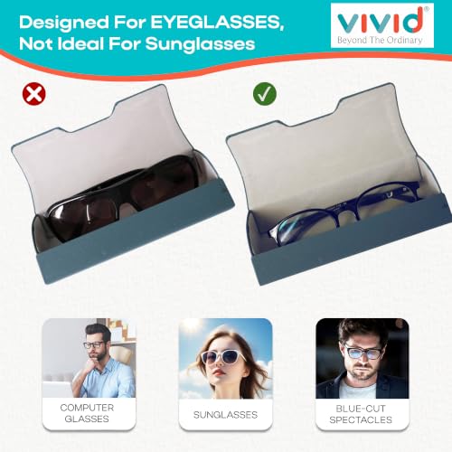 Image of VIVID Unisex Specs Magnetic Eyewear Dabbi Faux Leather Hard Case Cover