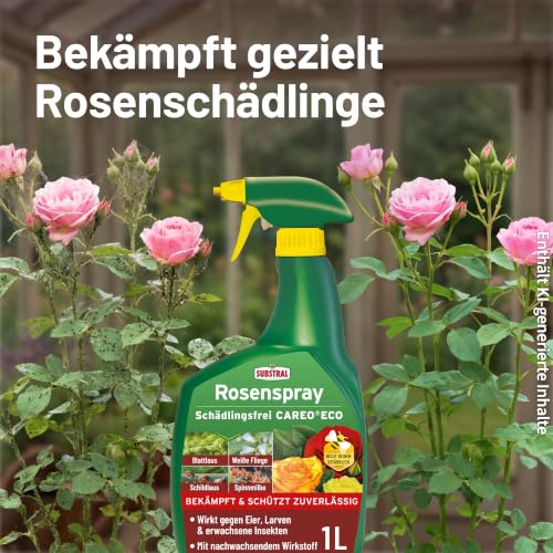 Substral Rosenspray Schädlingsfrei Careo Eco 1L Blattlaus + Spinnmilbe – Ansicht 4