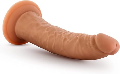 Miniatura 6 de Blush Dr. Skin Glide - Consolador autolubricante de 7.5 pulgadas, se siente como la piel, pene realista, ventosa, anillo tórico compatible con anal,