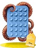 OCTOBUDDY Classic - Silicone Suction Phone Case Adhesive Mount - Hands-Free, Strong Grip Holder for Selfies & Videos - iPhone & Android Compatible - 2.25″ x 3.25″, Baby Blue Jay