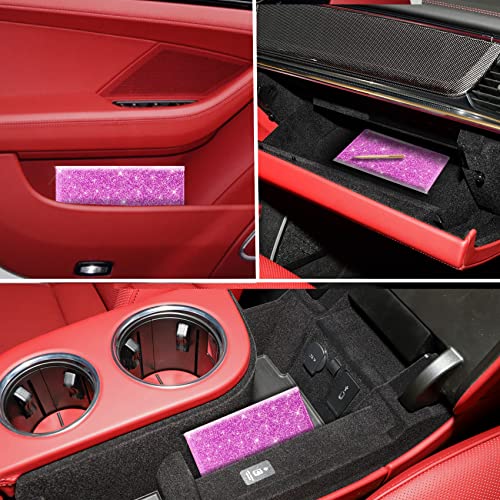 Image of TOURSUIT Car Registration and Insurance Card Holder, Glitter Purple