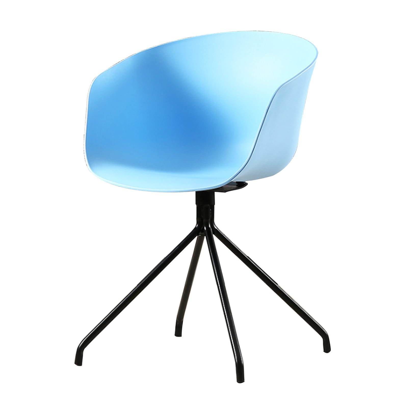 SJIALEN Kitchen Dining Chair,Home Backrest Plastic Chair Leisure Desk Computer Bedroom Restaurant Living Room Office Chair Kitchen Chair (Color : Blue)