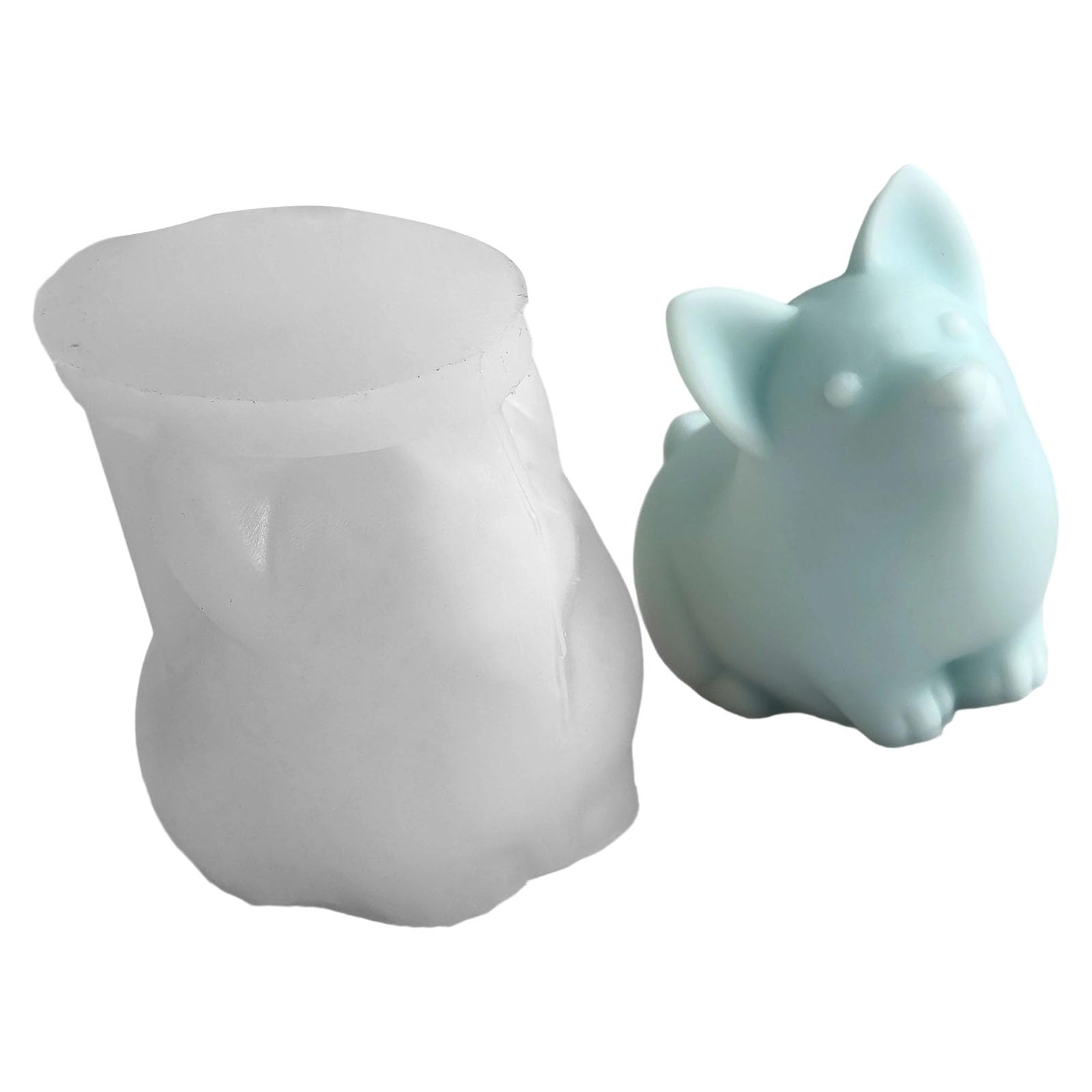 Msioytog Detailed Shib Canine Silicone Flame Cast for Handbuilt Candlewax Crafting Excellent for Pet Beloveds and Home Deck Flexible Silicone Flame Cast