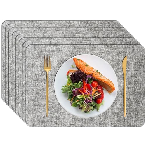 Sets de table en similicuir pour décoration de salle à manger