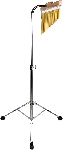 Miniatura 6 de TNZMART Campanillas de viento de una fila con soporte de trípode de 25 tonos y 36 tonos, con altura ajustable, campana de instrumentos de percusión