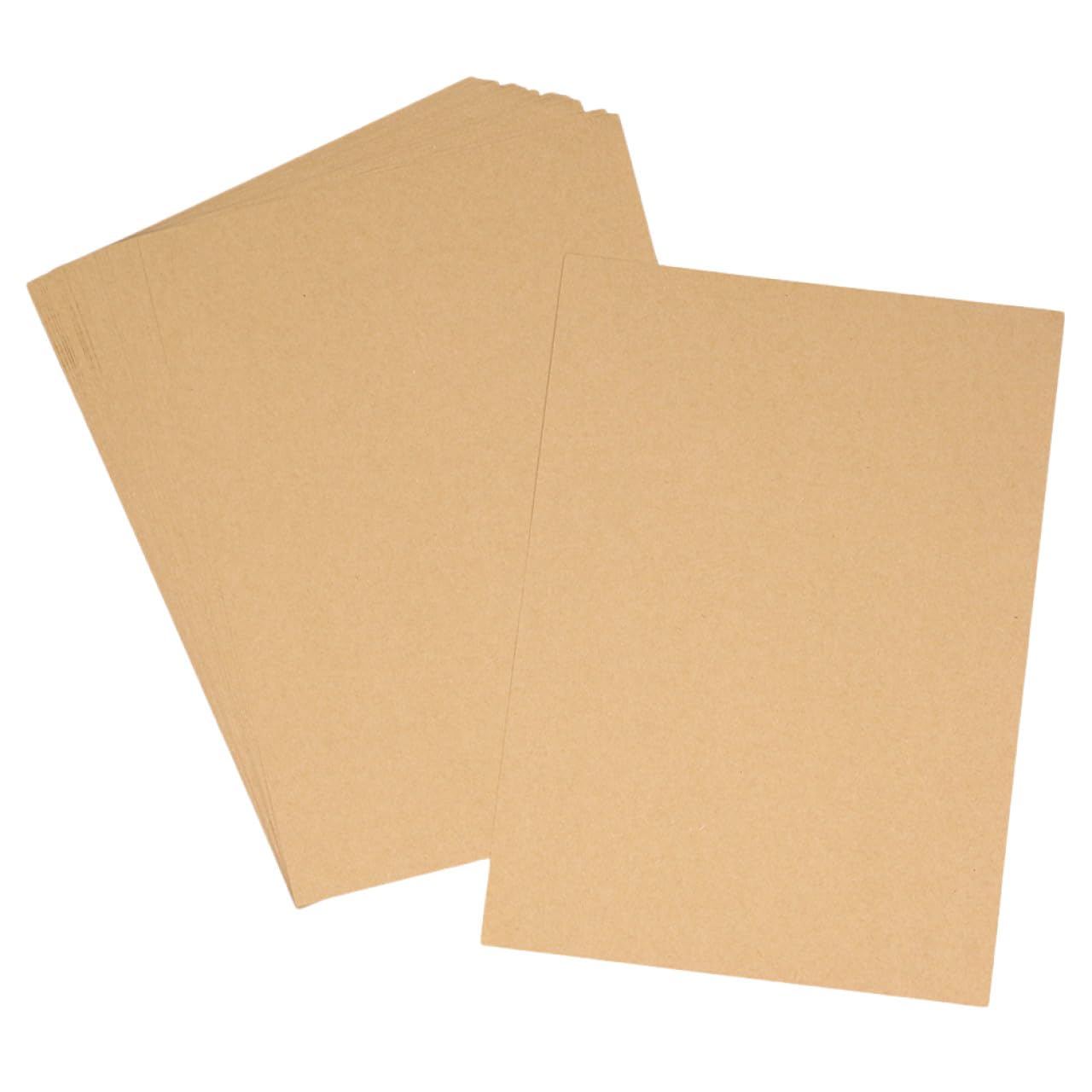 FUNOMOCYA 100 Blatt Kraftpapier Retro Einfarbig Natur Kraftpapier zum Verpacken Basteln Drucken Geschenkpapier DIY Wrapping Paper für Packpapier Scrapbooking