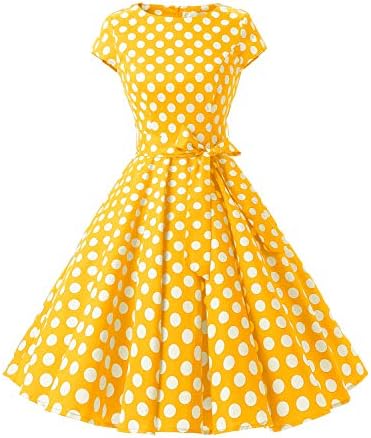 Dressystar Sukienka na studniówkę w stylu lat 50. w kropki i w jednolitym kolorze