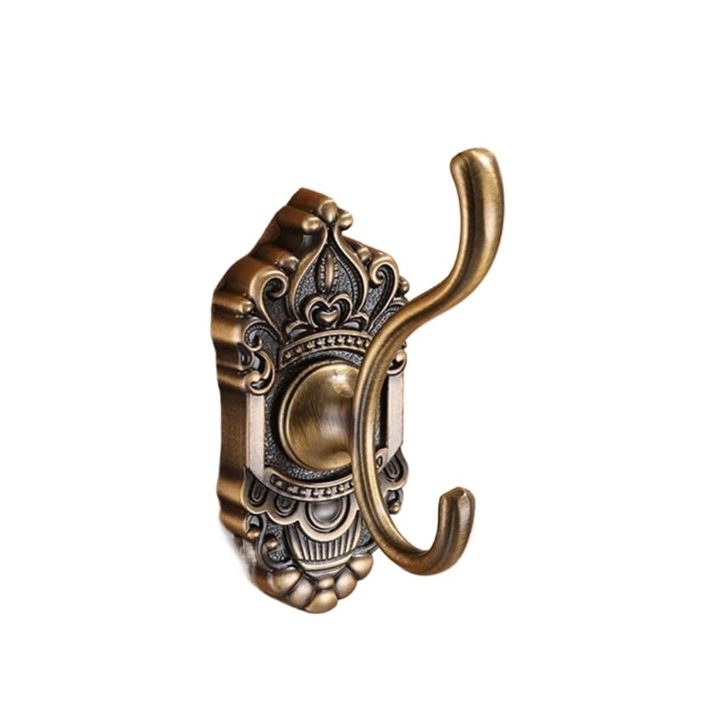 Lcanallyms Hook Wall S, Coat Bathroom S Brass Collection Carved Paper Holder Accessories Antique Products Wall Mounted Hardware Set(Hook)