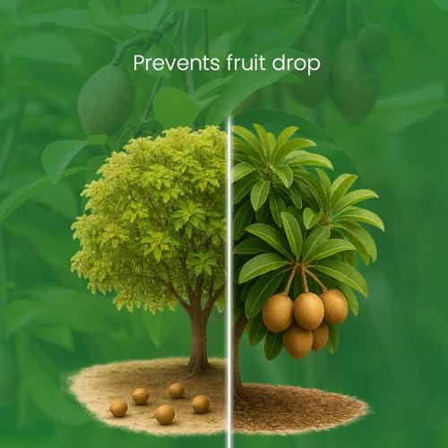 Image of Fruit Magic Homeopathic Fruit Tree Growth Booster, Maximize Health, Yield, and Quality, Suitable for Guava, Grapes, Mango, Papaya, Pineapple, and More Fruit Trees (250 Gram)