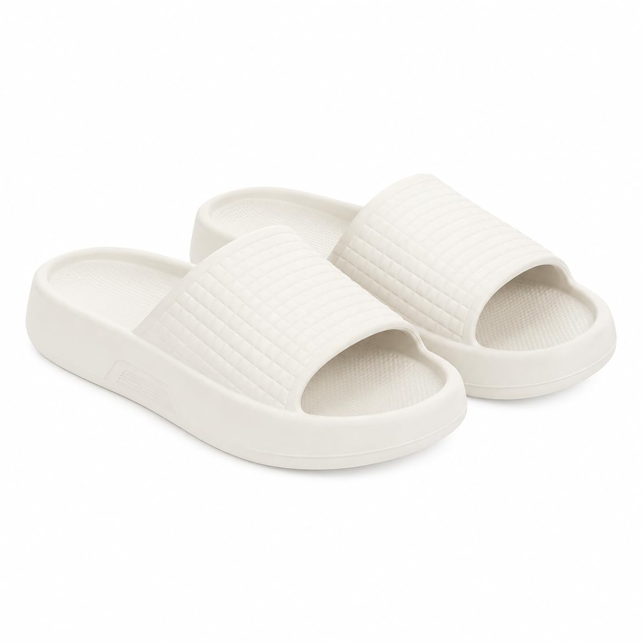 CORN Unisex EVA Cloud Slide Slippers | Ultra Soft Cushioned Bathroom Slippers | Lightweight Anti-Slip Shower Sandals | Comfortable Indoor Outdoor Slides for Women-image-42
