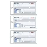 Rediform Money Receipt Book, Carbonless, 2.75 x 5.625 Inches, 50 Duplicate (8L820), 3 Pack