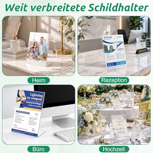 Expositor de mesa A6 Ohbien para proteger codigos QR de la suciedad en hosteleria 6